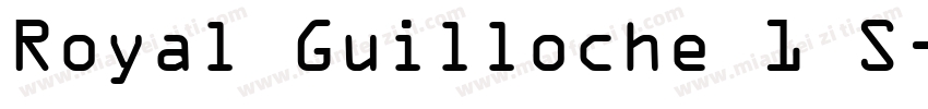 Royal Guilloche 1 S字体转换